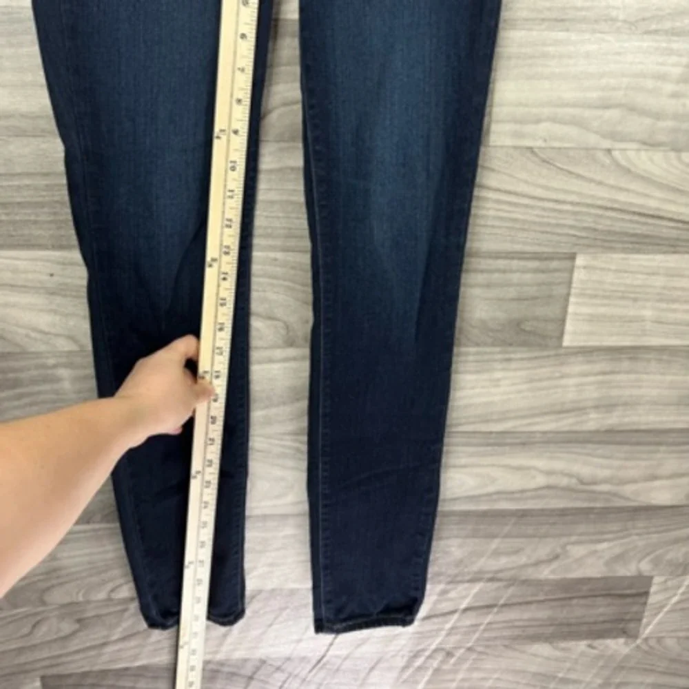 Paige Womens Slim‎ Skinny Jeans Blue Dark Wash Mid Rise Zip Pockets Denim 25
